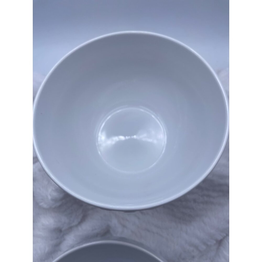 Vintage Pottery Barn White Popcorn Bowls Set of Two Discontinued - Picture 3 of 10